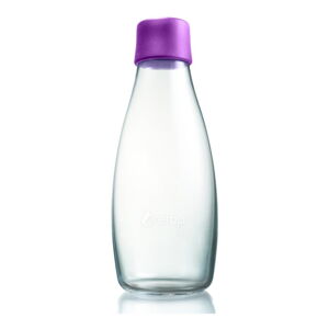 Fialová skleněná lahev ReTap s doživotní zárukou, 500 ml