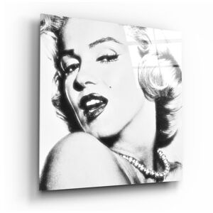 Skleněný obraz Insigne Marilyn Monroe, 40 x 40 cm